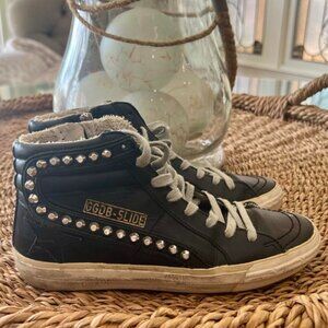 Golden Goose Slides with Silver Studs EU36 ~ Fits like US7